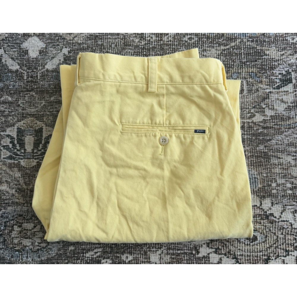 Polo Ralph Lauren Classic Fit 36/32 Men's Dress Pants RL Yellow Slacks